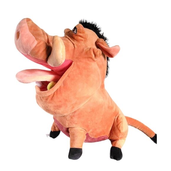 Disney Store Exclusive 14" Pumbaa The Lion King Large Plush Grub Bugs Stamped - Picture 3 of 12